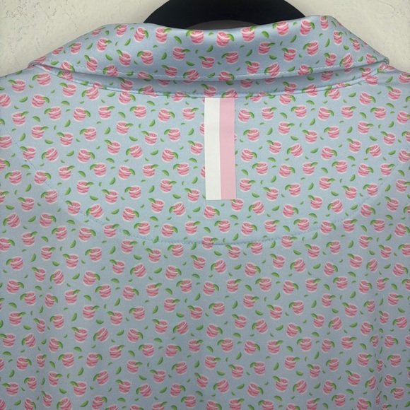 Men's Short Sleeve Performance Polo Pink Cocktail Drink Size XXXL Golf - Picture 7 of 8